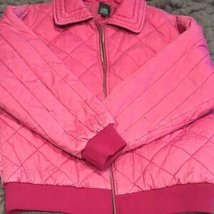 Wild Fable Bright Pink Quilted Puffer Jacket